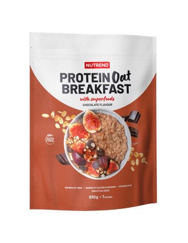 Protein Oat Breakfast, Chocolate - 630g | Nutrend