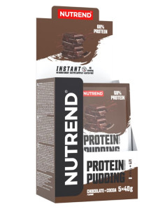 Protein Pudding, Chocolate + Cocoa - 5 x 40g | Nutrend