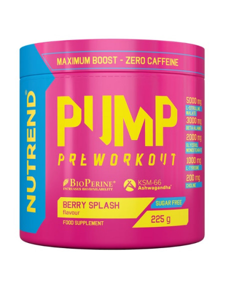 Pump Pre-Workout, Berry Splash - 225g | Nutrend