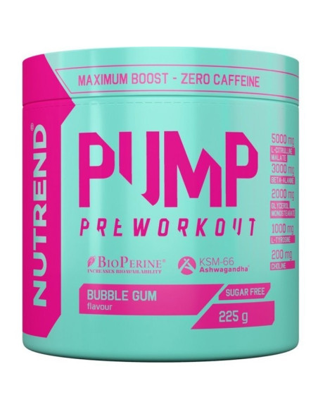 Pump Pre-Workout, Bubble Gum - 225g | Nutrend