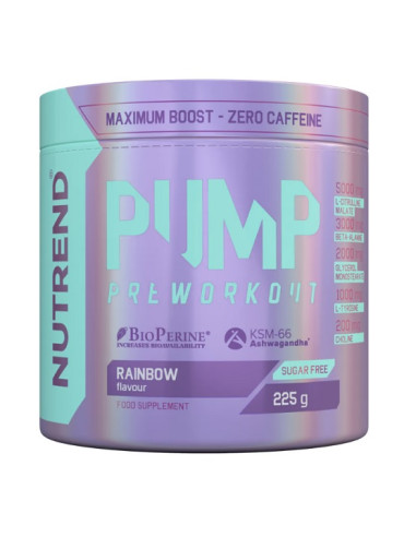 Pump Pre-Workout, Rainbow - 225g | Nutrend