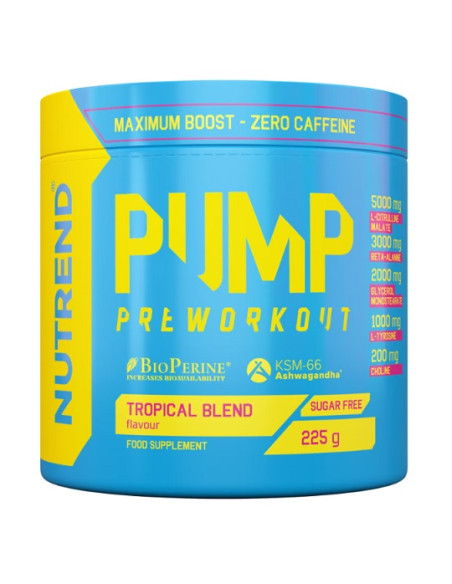 Pump Pre-Workout, Tropical Blend - 225g | Nutrend
