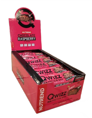 Qwizz 35% Protein Bar, Chocolate Raspberry - 24...