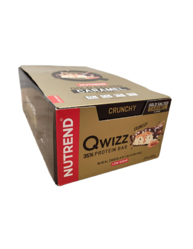 Qwizz 35% Protein Bar, Gold Salted Caramel - 24...