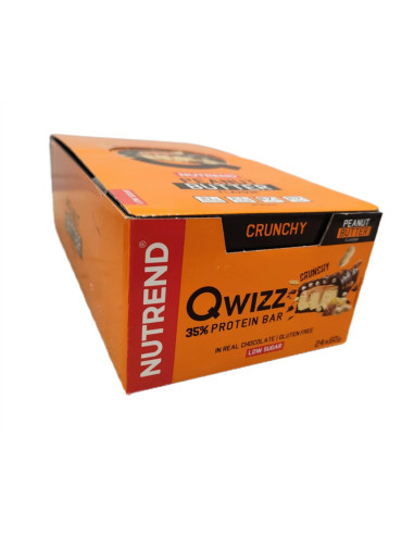 Qwizz 35% Protein Bar, Peanut Butter - 24x 60g...
