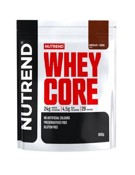 Whey Core, Chocolate + Cocoa - 900g | Nutrend