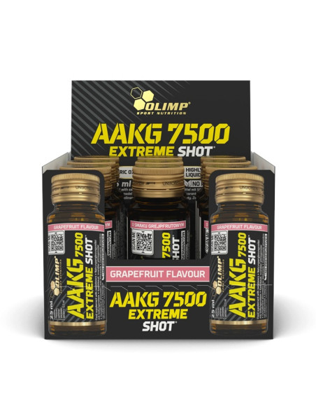 AAKG 7500 Extreme Shot, Grapefruit - 9 x 25 ml. | Olimp Nutrition