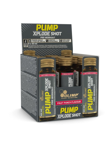 Pump Xplode Shot, Fruit Punch - 9 x 60 ml. |...