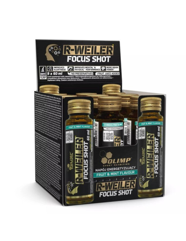 R-Weiler Focus Shot, Fruit & Mint - 9 x 60 ml....