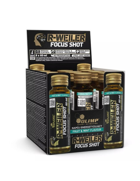 R-Weiler Focus Shot, Fruit & Mint - 9 x 60 ml. | Olimp Nutrition