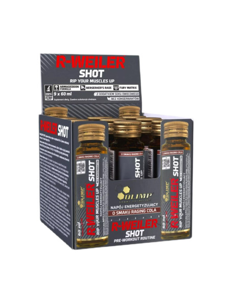 R-Weiler Shot, Raging Cola (EAN 5901330096273) - 9 x 60 ml. | Olimp Nutrition