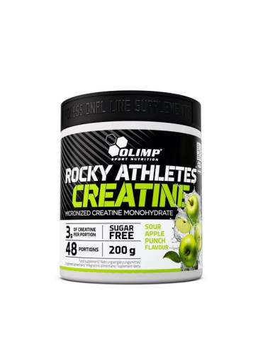Rocky Athletes Creatine, Sour Apple Punch -...