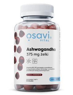 Ashwagandha 375mg Żelki, Wiśnia - 90 gummies | Osavi