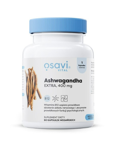 Ashwagandha Extra (Vital), 400mg - 60 vegan...