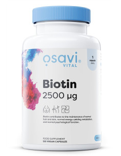 Biotin, 2500mcg - 120 vegan caps | Osavi