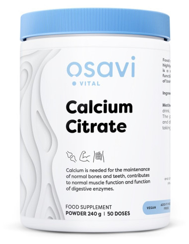 Calcium Citrate, Powder - 240g | Osavi