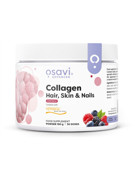 Collagen Peptides (Hair, Skin & Nails), Wild Berry - 150g | Osavi