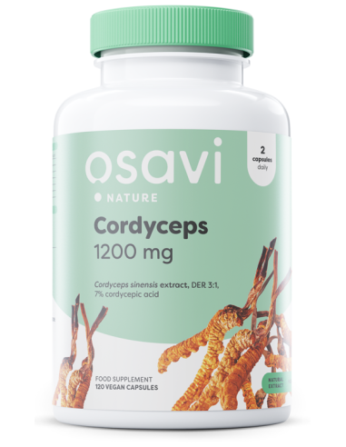 Cordyceps, 1200mg - 120 vegan caps  | Osavi