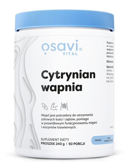 Cytrynian Wapnia, Proszek - 240g | Osavi