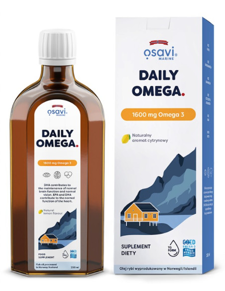 Daily Omega (Marine), 1600mg Omega 3 (Cytryna) - 250 ml. | Osavi