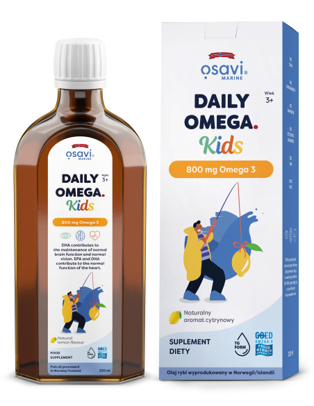 Daily Omega Kids (Marine), 800mg Omega 3 (Cytryna) - 250 ml. | Osavi