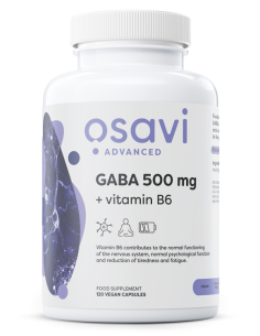GABA 500mg + Vitamin B6 - 120 vcaps | Osavi