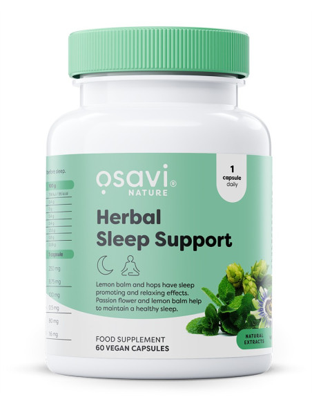 Herbal Sleep Support (Melatonin Free) - 60 vegan caps | Osavi
