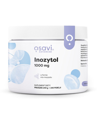 Inozytol Proszek, 1000mg - 240g | Osavi