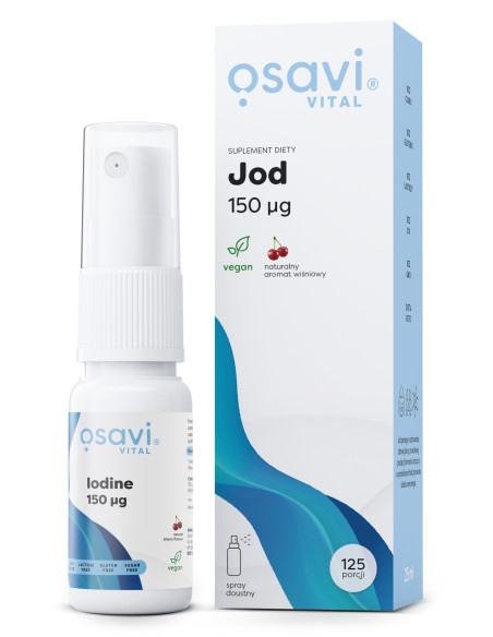 Jod Spray Doustny, 150mcg (Wiśnia) - 25 ml. | Osavi