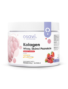 Kolagen (Włosy Skóra i Paznokcie), Rabarbar & Truskawka -...