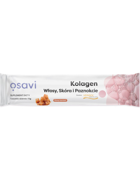 Kolagen (Włosy, Skóra i Paznokcie), Słony Karmel - 5g (1 serving) | Osavi