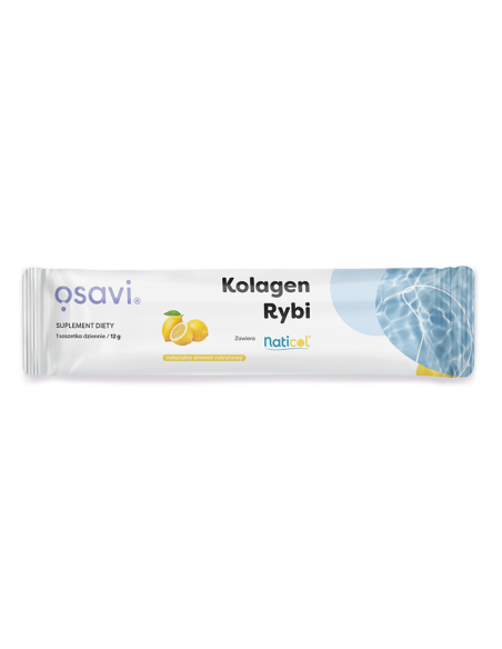 Kolagen Rybi z Dzikiego Dorsza, Cytryna - 12g (1 serving) | Osavi