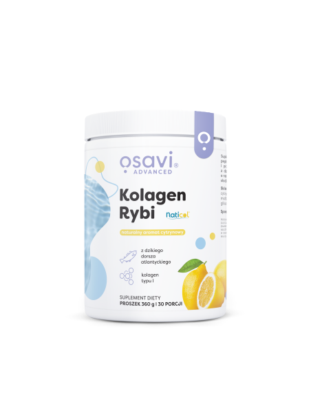 Kolagen Rybi z Dzikiego Dorsza, Cytryna - 360g | Osavi