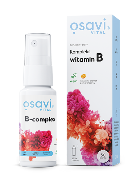Kompleks Witamin B Spray Doustny, Pomarańcza - 25 ml. | Osavi