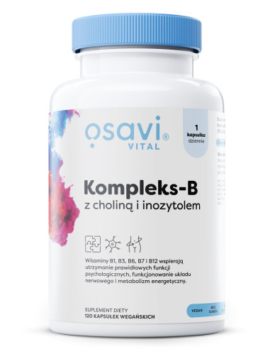 Kompleks-B z Choliną i Inozytolem - 120 vegan...
