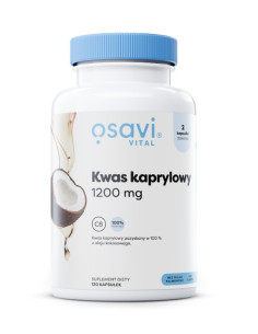 Kwas Kaprylowy, 1200mg - 120 softgels | Osavi