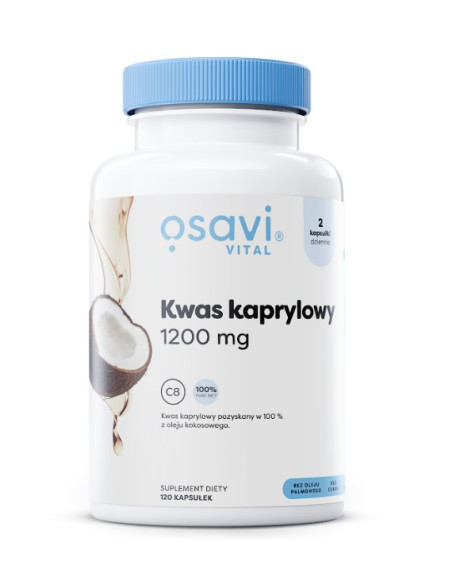 Kwas Kaprylowy, 1200mg - 120 softgels | Osavi