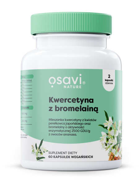 Kwercetyna z Bromelainą - 60 vegan caps | Osavi