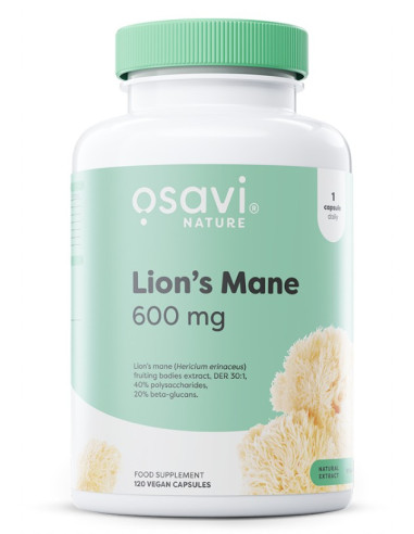 Lion's Mane, 600mg - 120 vegan caps | Osavi