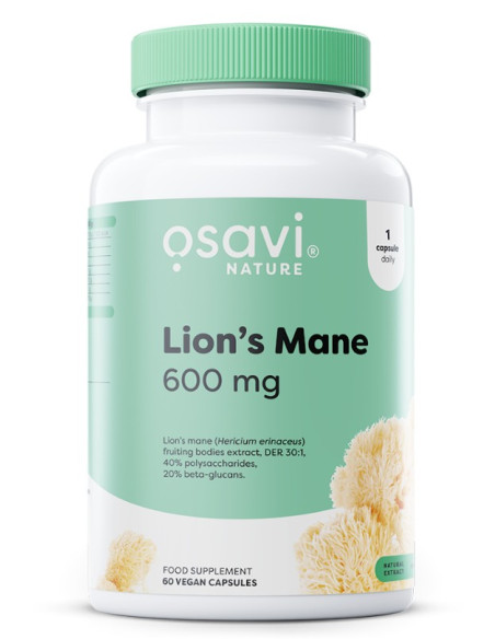 Lion's Mane, 600mg - 60 vegan caps | Osavi
