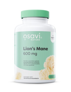 Lion’s Mane (Nature), 600mg - 120 vegan caps | Osavi