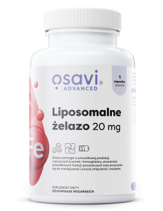 Liposomalne Żelazo, 20mg - 120 vegan caps | Osavi