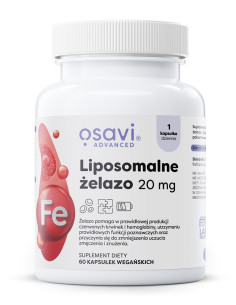Liposomalne Żelazo, 20mg - 60 vegan caps | Osavi