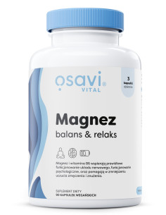 Magnez Balans & Relaks - 90 vegan capsules | Osavi