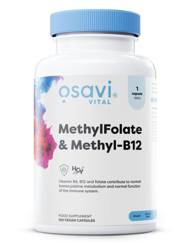 MethylFolate & Methyl-B12 - 120 vegan caps | Osavi