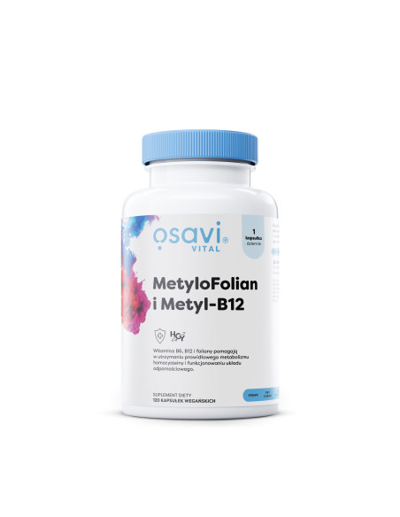 MetyloFolian i Metyl-B12 - 120 vegan caps | Osavi