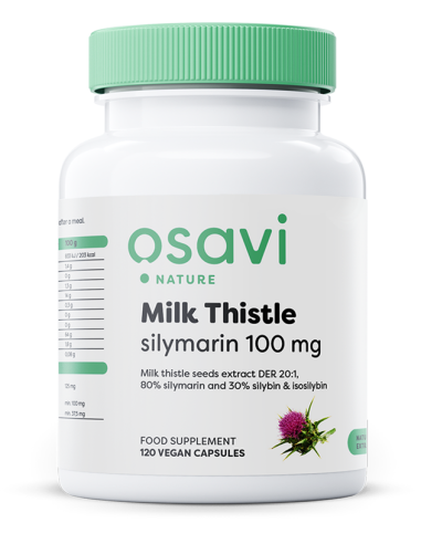 Milk Thistle, Silymarin 100mg - 120 vegan caps...