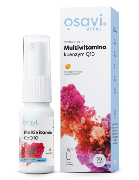Multiwitamina Koenzym Q10 Spray Doustny, Pomarańcza - 25 ml. | Osavi