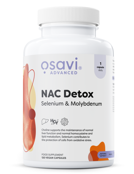 NAC Detox, Selenium & Molybdenum - 120 vegan caps | Osavi
