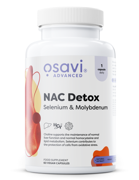 NAC Detox, Selenium & Molybdenum - 60 vegan caps | Osavi